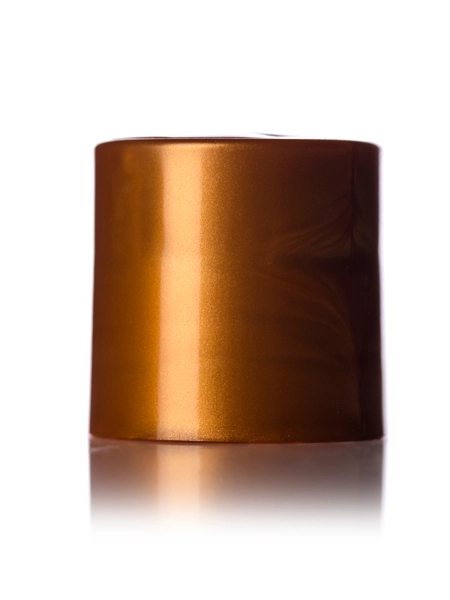 Copper PP Plastic 28-410 Smooth Skirt Unlined Disc Top Lid – L470
