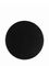 Black PP plastic 89-400 smooth skirt lid with foam liner