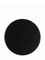 Black PP plastic 89-400 smooth skirt lid with foam liner