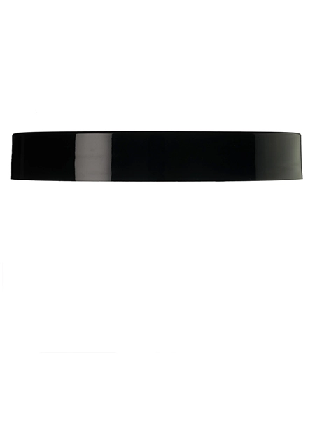 Black PP Plastic 89-400 Smooth Skirt Lid – L475BKH11