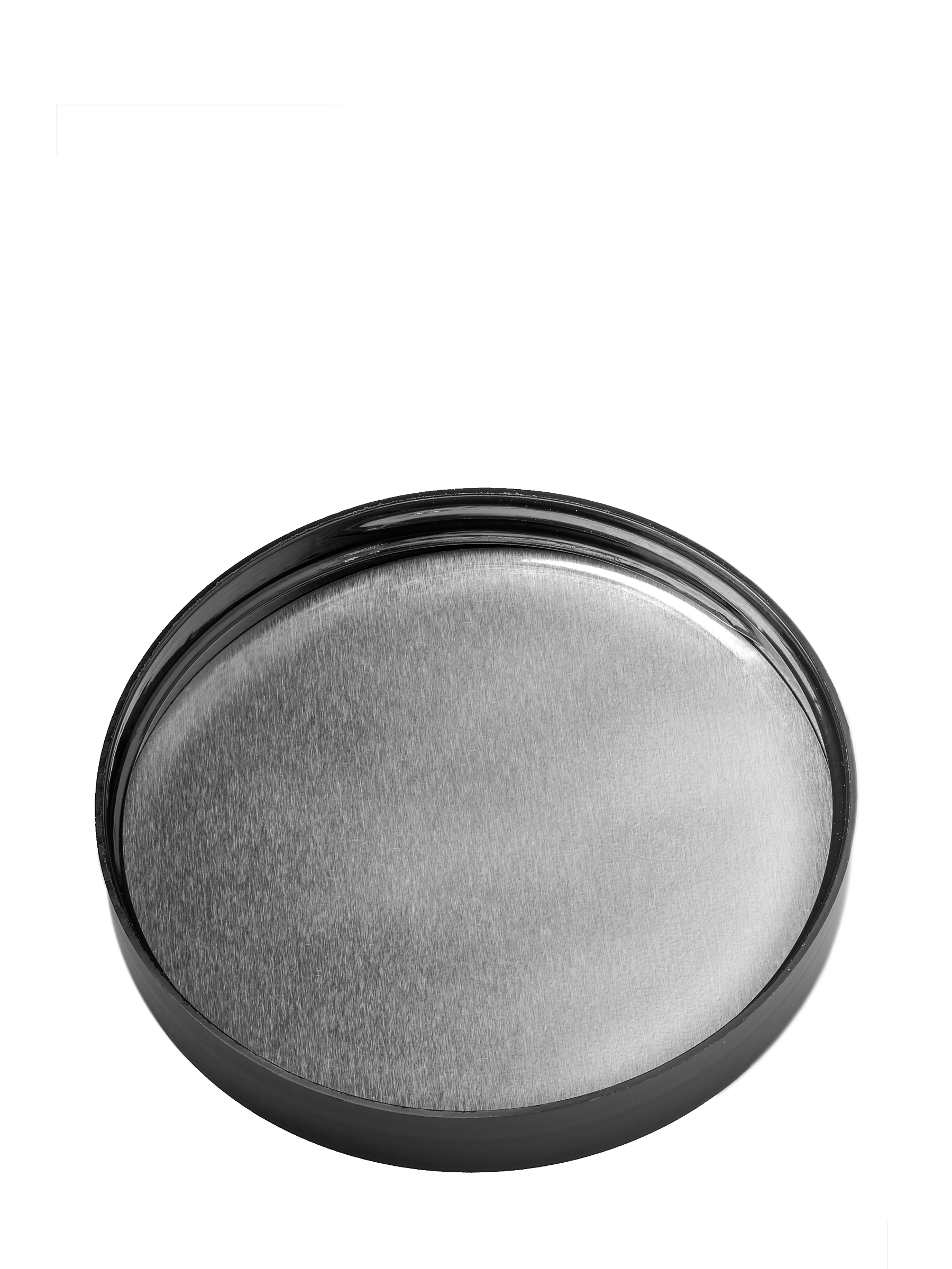 Black PP Plastic 89-400 Smooth Skirt Lid – L475BKH11