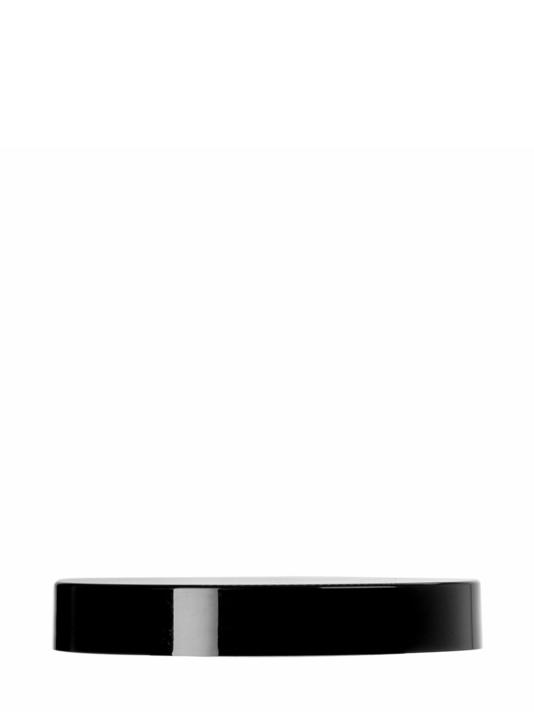 Black PP Plastic 89-400 Smooth Skirt Lid – L475BKP1