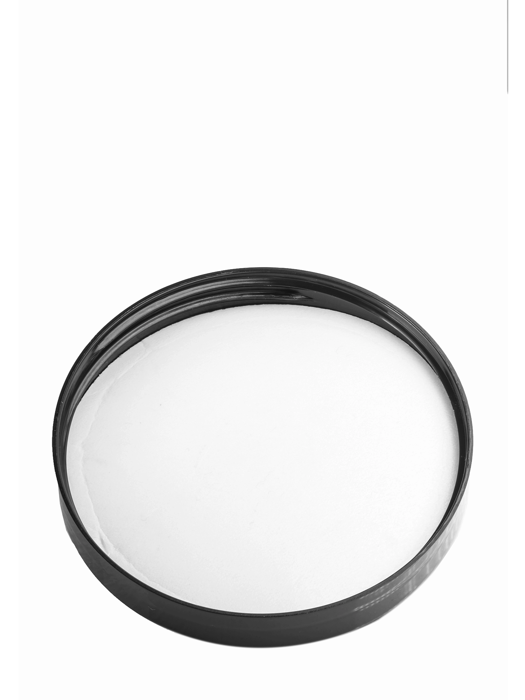 Black PP Plastic 89-400 Smooth Skirt Lid – L475BKP1