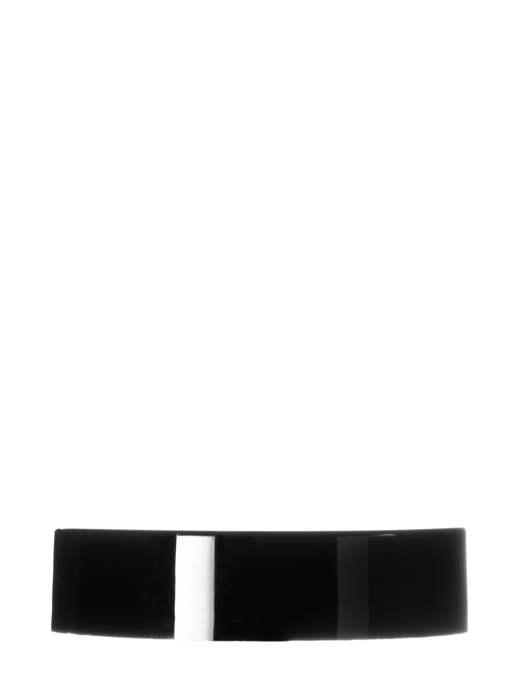 Black PP Plastic 43-400 Smooth Skirt Lid – L477BKH64