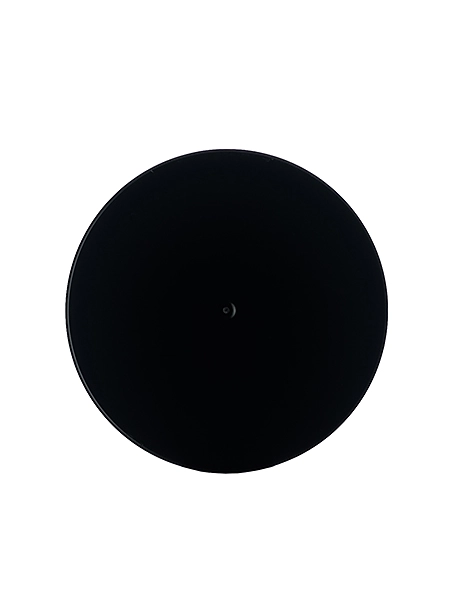 Black PP Plastic 24-410 Ribbed Skirt Lid – L479BKP5