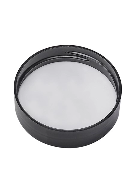 Black PP Plastic 63-485 Smooth Skirt Spice Cap – L480BKF1
