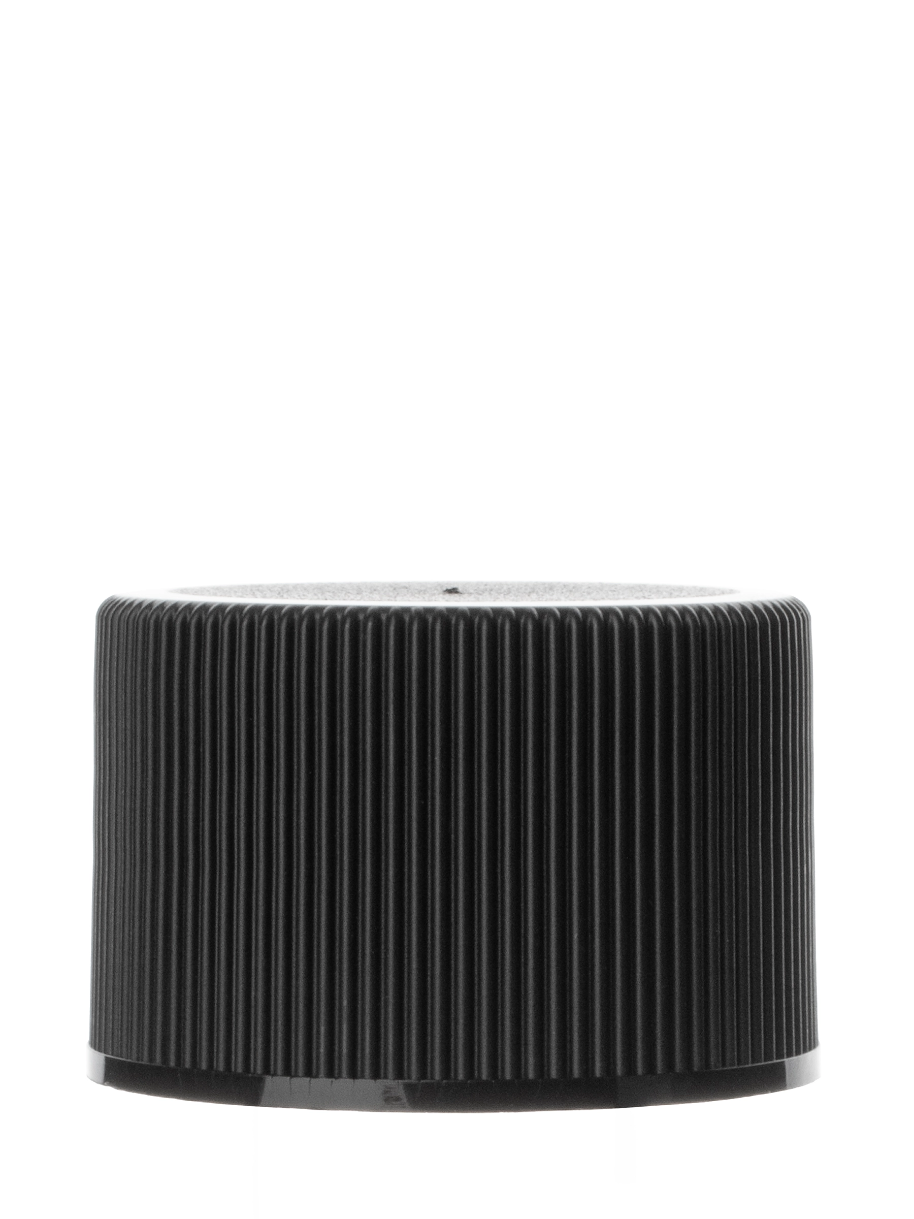 Black PP Plastic 24-410 Ribbed Skirt Lid – L485BKH53