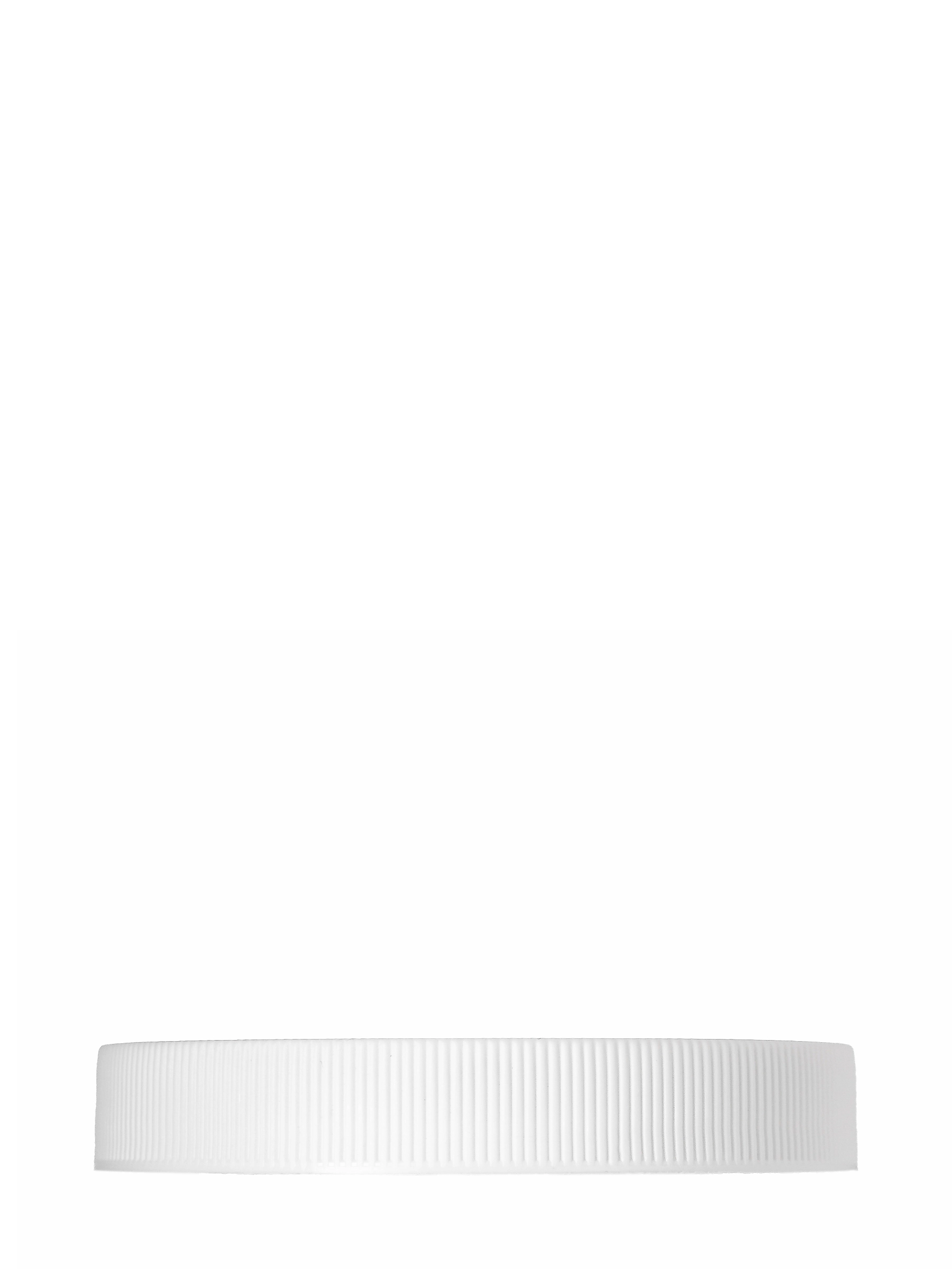 White PP Plastic 83-400 Ribbed Skirt Lid – L495WHF4