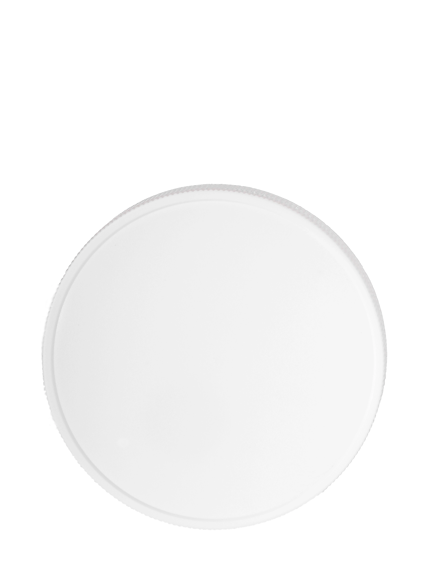 White PP Plastic 83-400 Ribbed Skirt Lid – L495WHF4