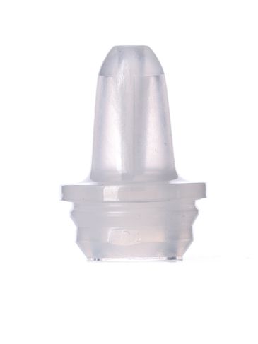 Natural-colored LDPE plastic 15 mm controlled dropper tip