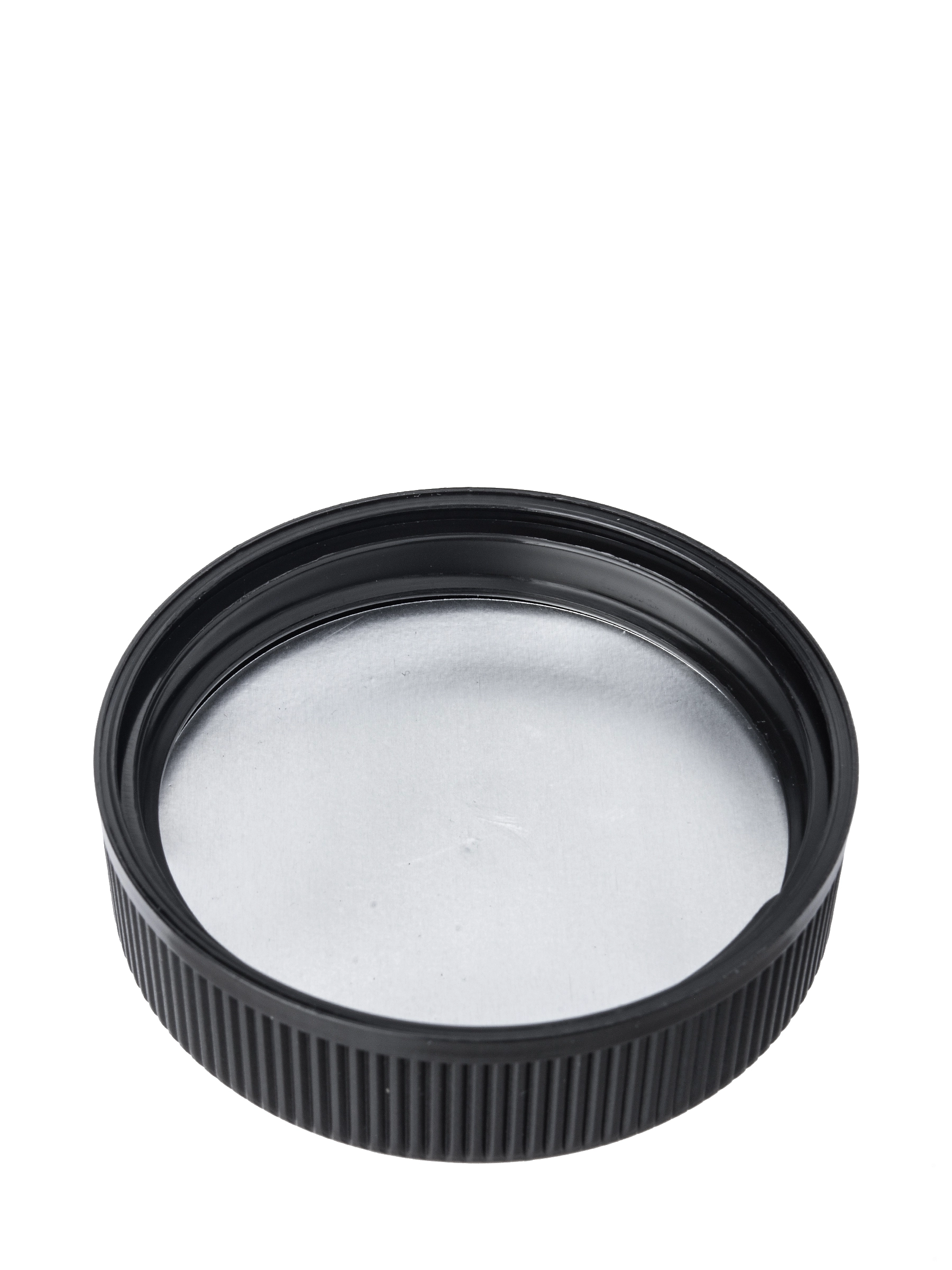 Black PP Plastic 53-400 Child-Resistant Text-Embossed Lid – L503BKH28