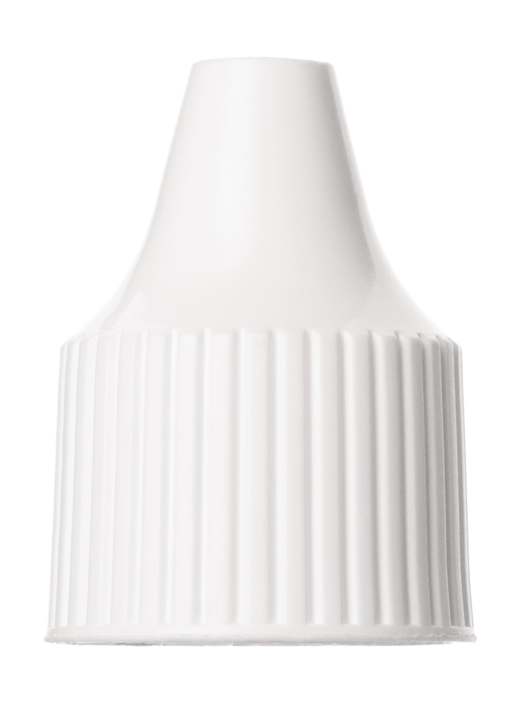 White PP Plastic 15-415 Dropper Tip Cap – L506