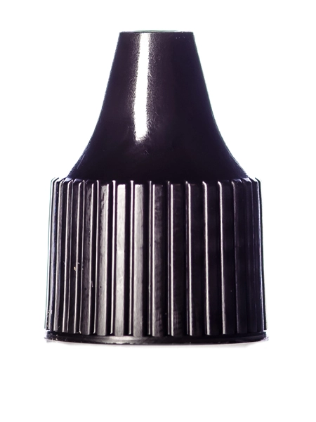 Black PP Plastic 15-415 Dropper Tip Cap – L506BL