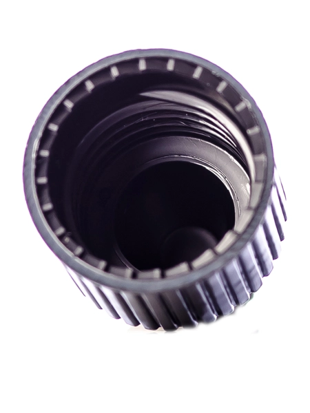 Black PP Plastic 15-415 Dropper Tip Cap – L506BL