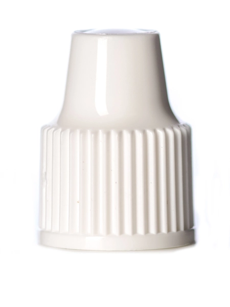 White PP Plastic 8-425 Dropper Tip Cap – L520