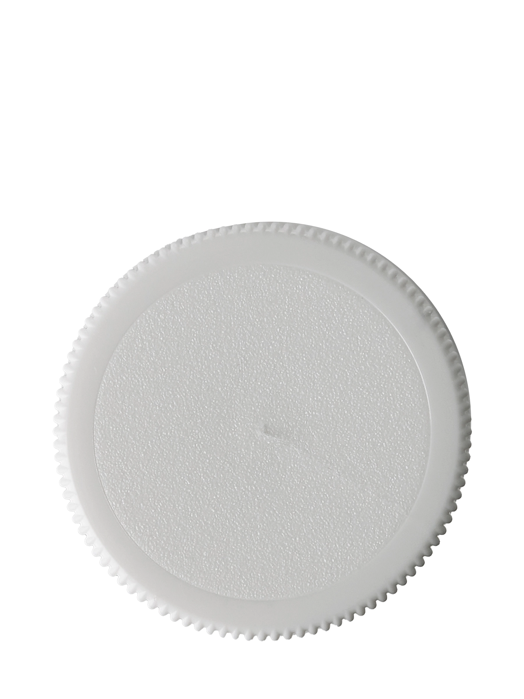 White PP Plastic 24-410 Ribbed Skirt Lid – L561WHH72