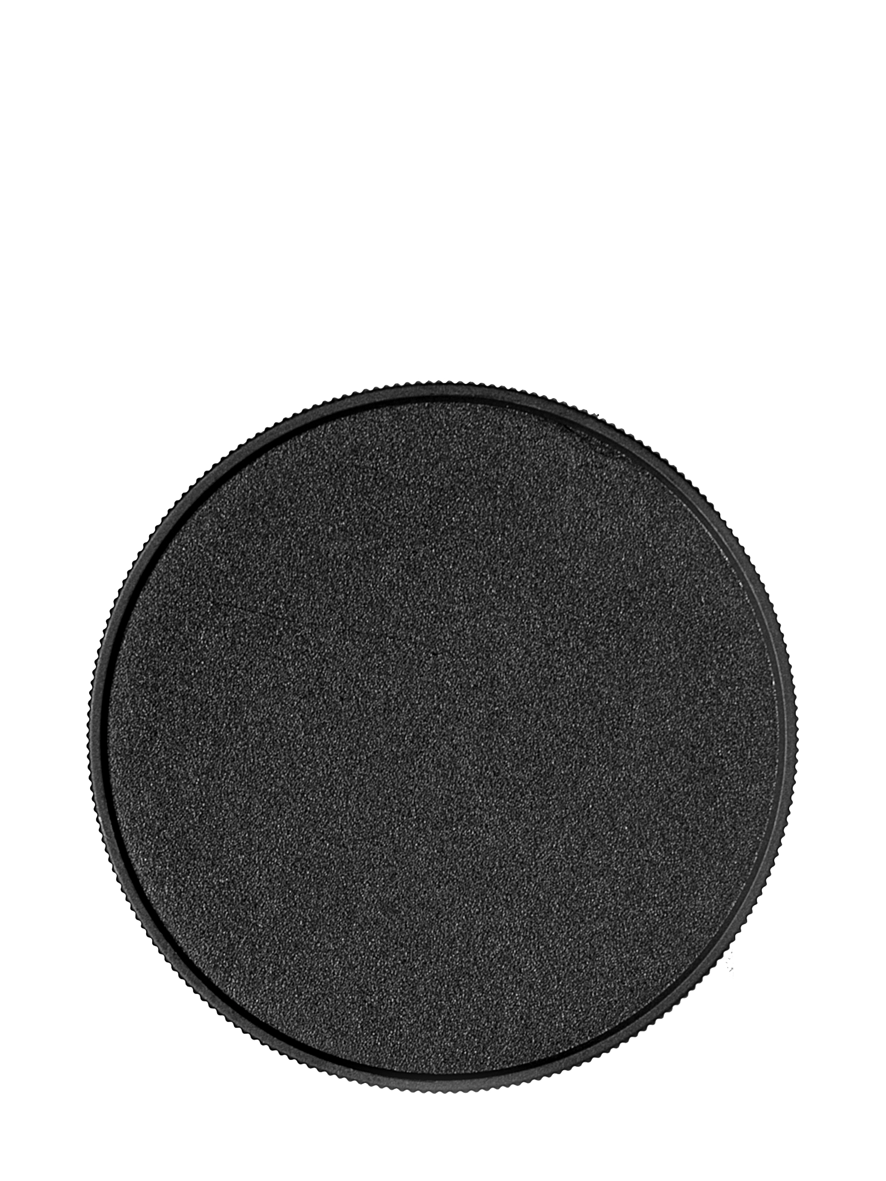 Black PP Plastic 89-400 Ribbed Skirt Unlined Lid – L601BK