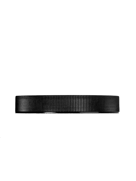 Black PP Plastic 89-400 Ribbed Skirt Lid – L601BKF1