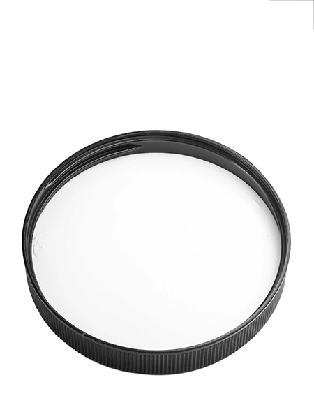 Black PP Plastic 89-400 Ribbed Skirt Lid – L601BKF1
