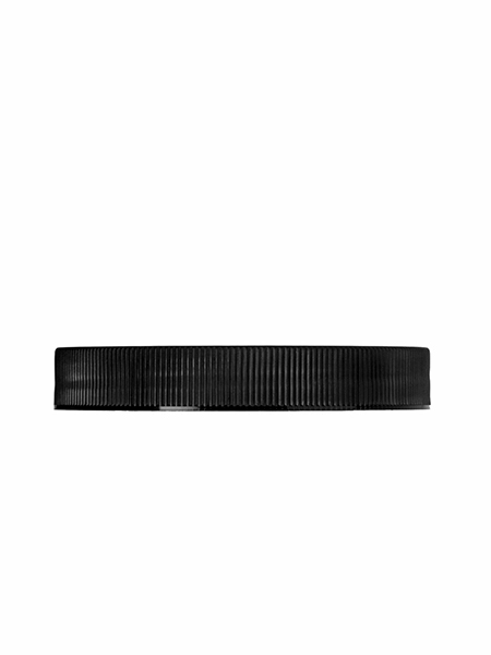Black PP Plastic 89-400 Ribbed Skirt Lid – L601BKH11