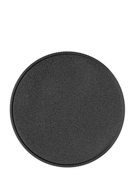 Black PP Plastic 89-400 Ribbed Skirt Lid – L601BKH11