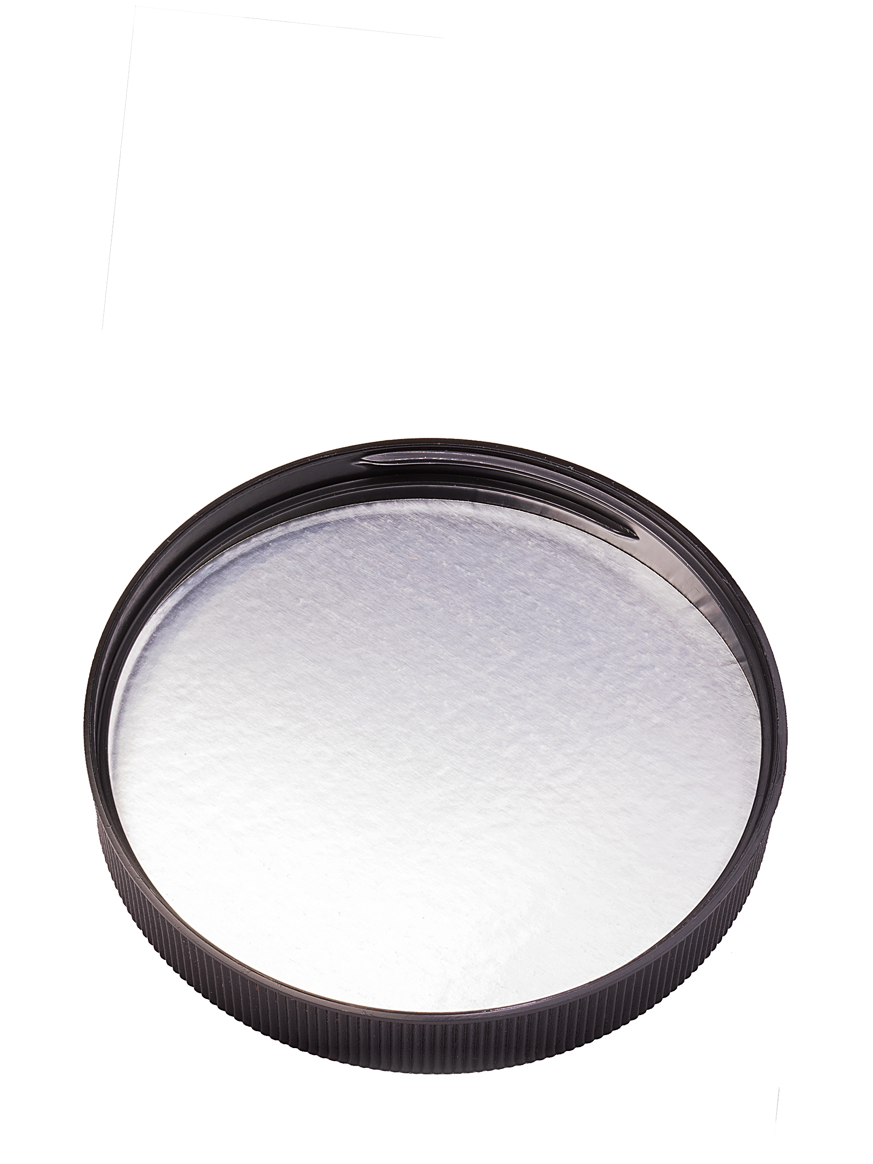 Black PP Plastic 89-400 Ribbed Skirt Lid – L601BKH11