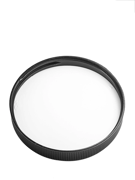 Black PP Plastic 89-400 Ribbed Skirt Lid – L601BKP1