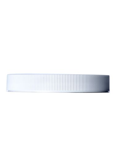 White PP plastic 89-400 ribbed skirt unlined lid