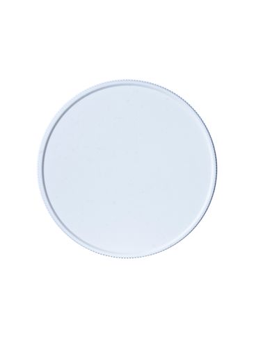 White PP plastic 89-400 ribbed skirt unlined lid