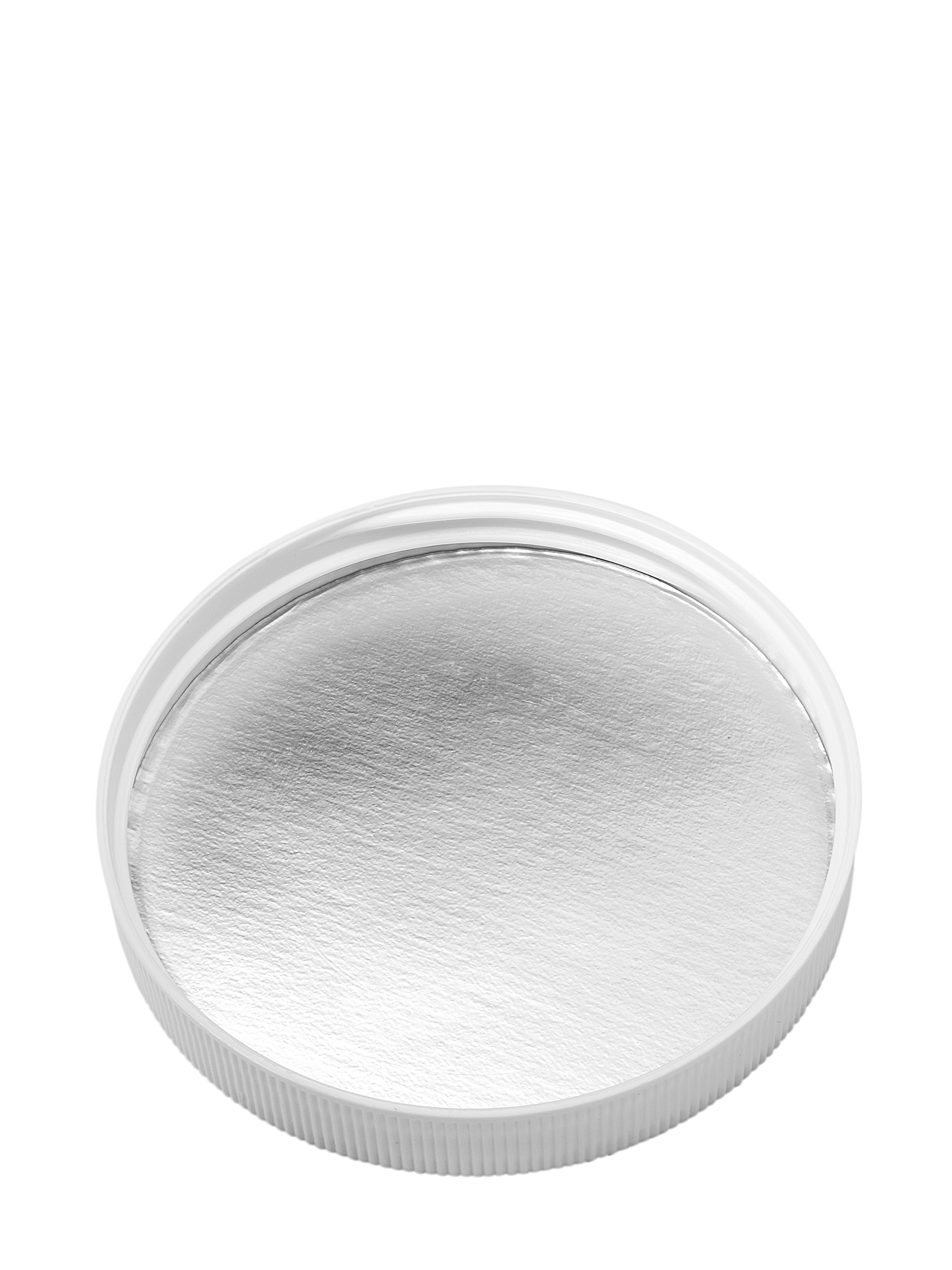 White PP Plastic 89-400 Ribbed Skirt Lid – L601WHH64