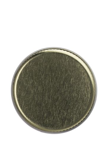 Gold metal 38-400 lid with standard plastisol liner