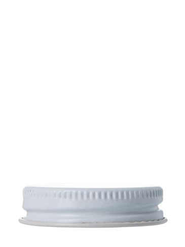 White metal 38-400 lid with standard plastisol liner