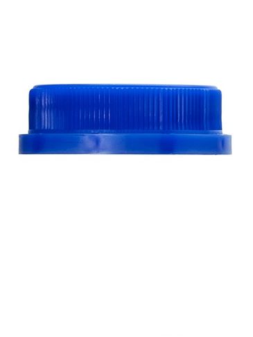 Blue HDPE plastic 38-400 tamper evident dairy lid with foam liner