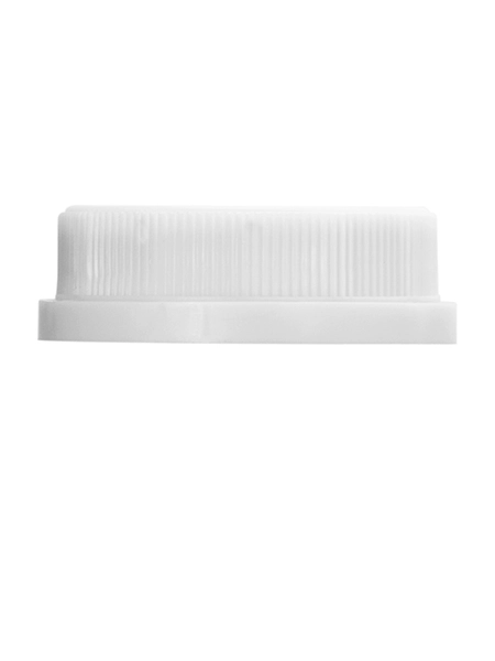 White HDPE Plastic 38-400 Tamper Evident Dairy Lid – L626WHF1