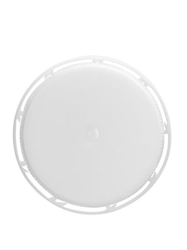 White HDPE plastic 38-400 tamper evident dairy lid with foam liner