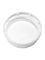 White HDPE plastic 38-400 tamper evident dairy lid with foam liner