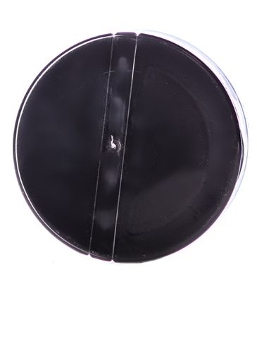 Black PP plastic 53-485 smooth skirt 3-hole flip top sifter spice cap with heat induction seal (HIS) liner