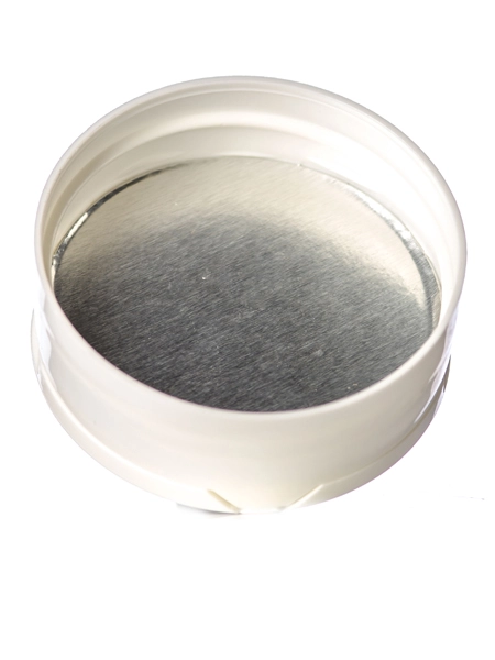 White PP Plastic 53-485 Smooth Skirt 3-Hole Dual Flip Top Sifter Spice Cap – L630WHH10
