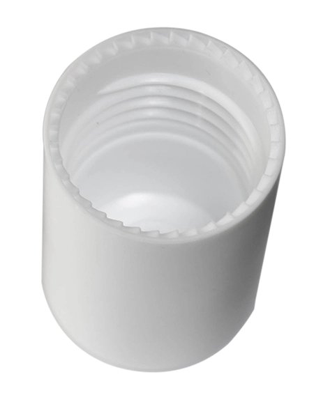 White PP Plastic Smooth Skirt Screw Cap – L802WH