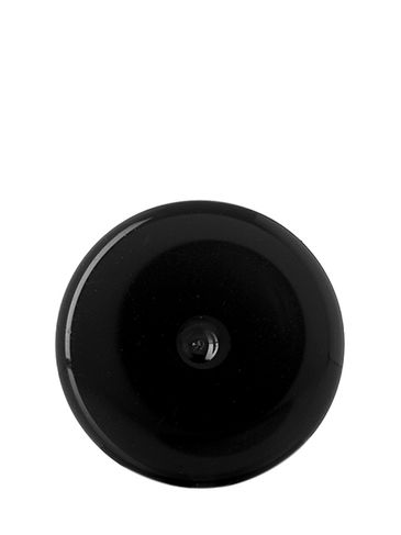 Black PP plastic smooth skirt screw cap for 30 ml glass roll on bottle (test for product compatibility)