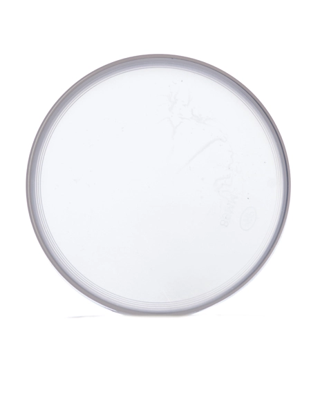 Natural-Colored PP Plastic 89-400 Smooth Skirt Unlined Lid – L820