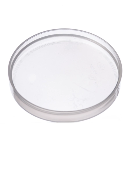 Natural-Colored PP Plastic 89-400 Smooth Skirt Unlined Lid – L820
