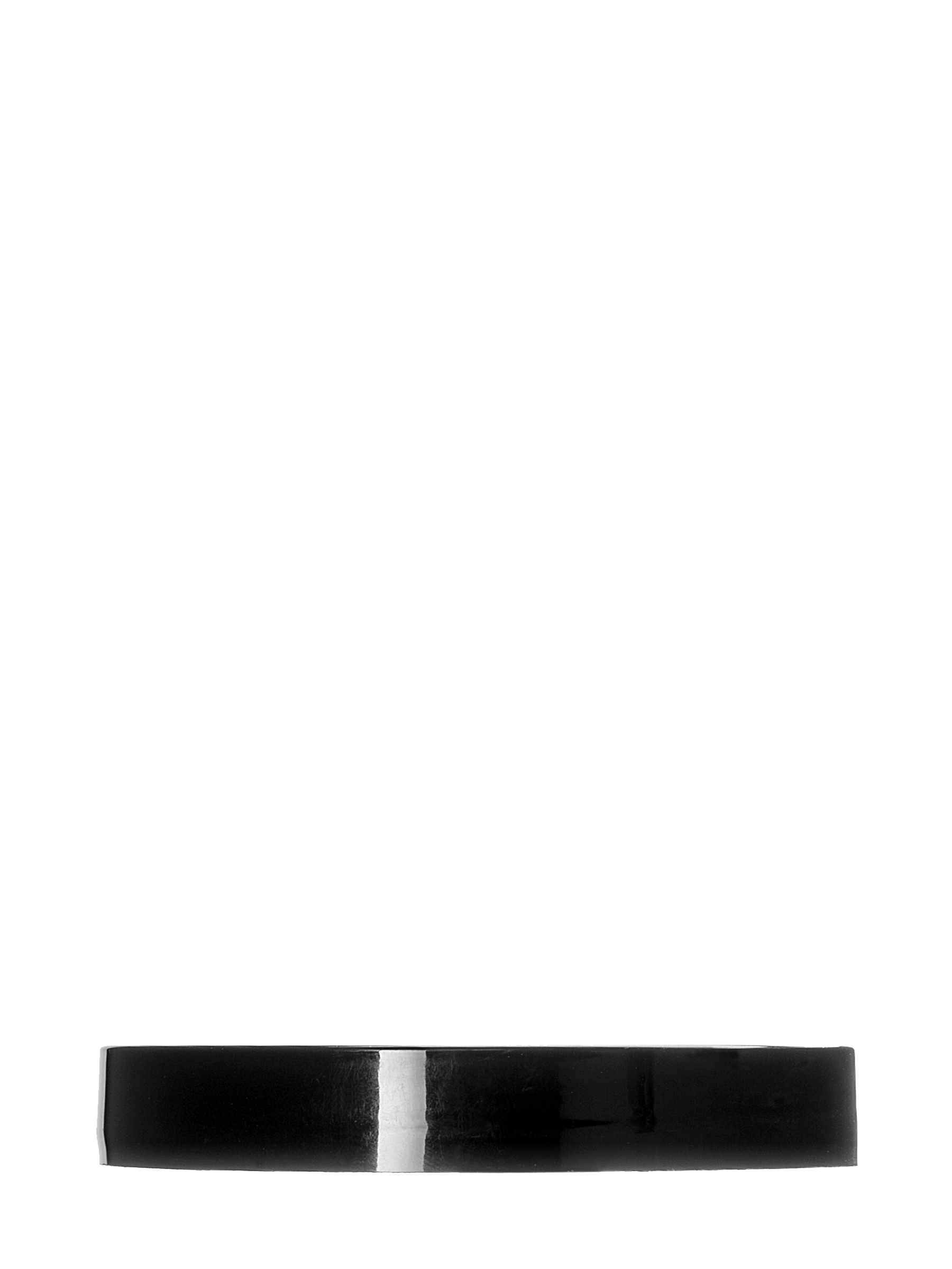 Black PP Plastic 89-400 Smooth Skirt Lid – L826BKH28