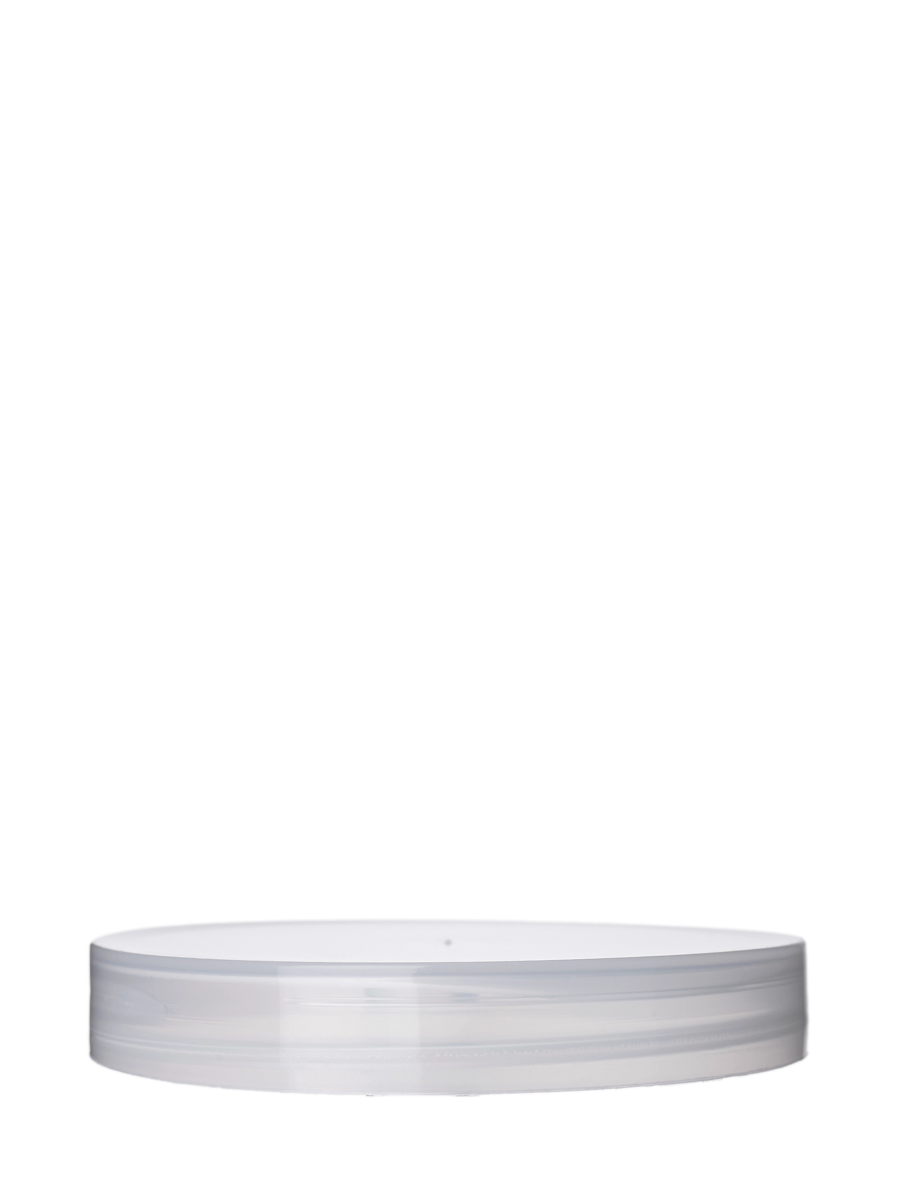 Natural-Colored PP Plastic 89-400 Smooth Skirt Lid – L826NTF3