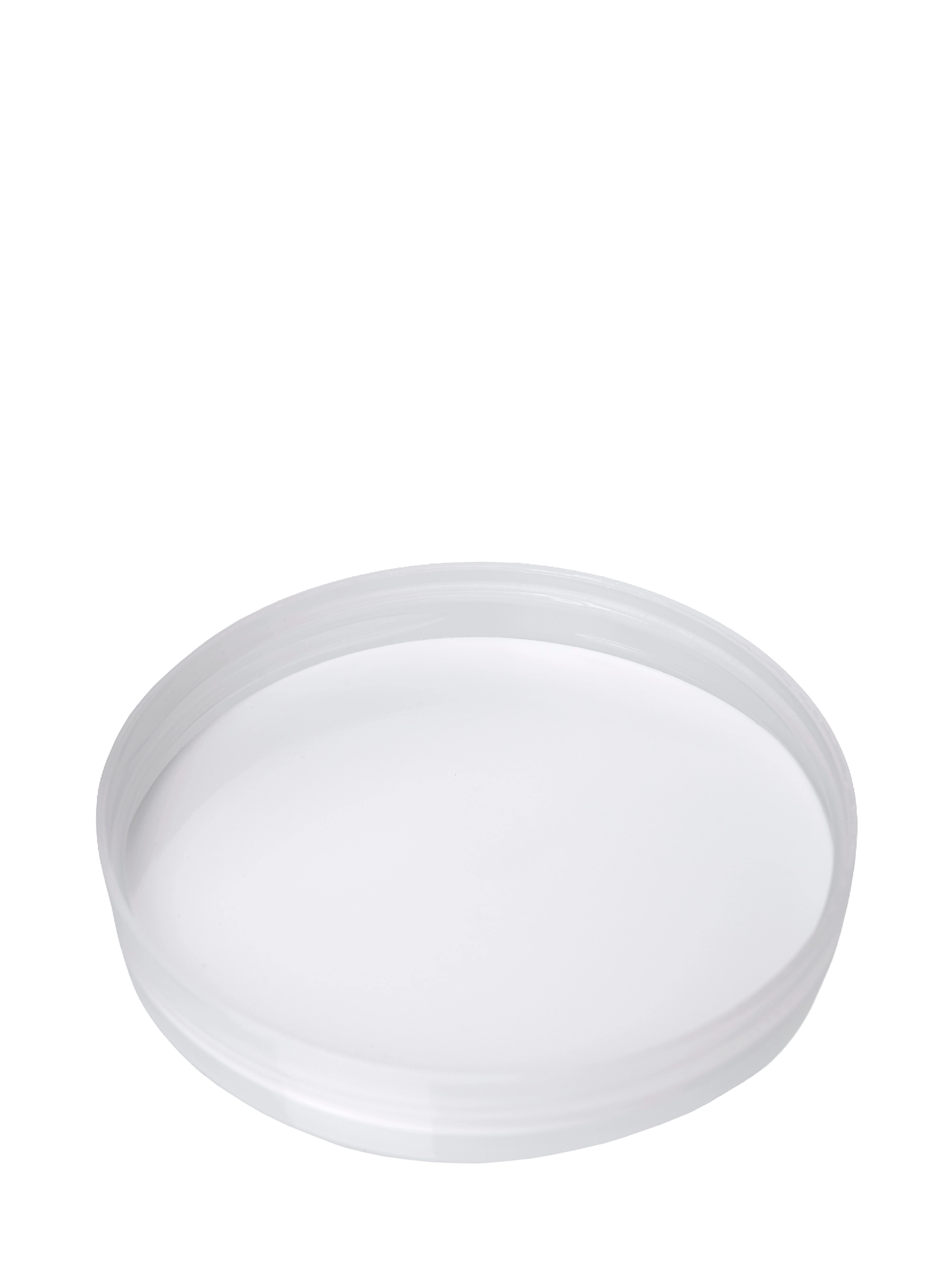 Natural-Colored PP Plastic 89-400 Smooth Skirt Lid – L826NTF3