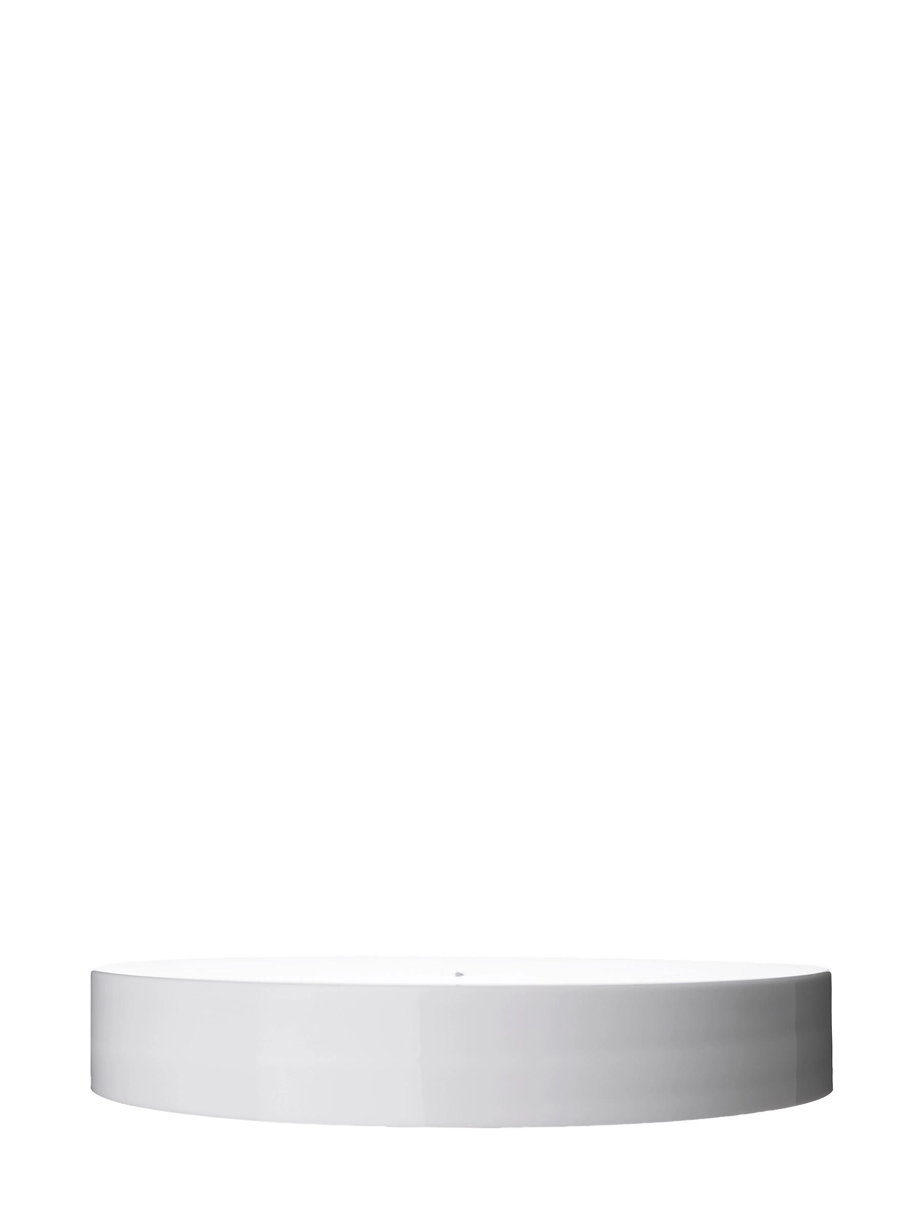 White PP Plastic 89-400 Smooth Skirt Lid – L826WHF2