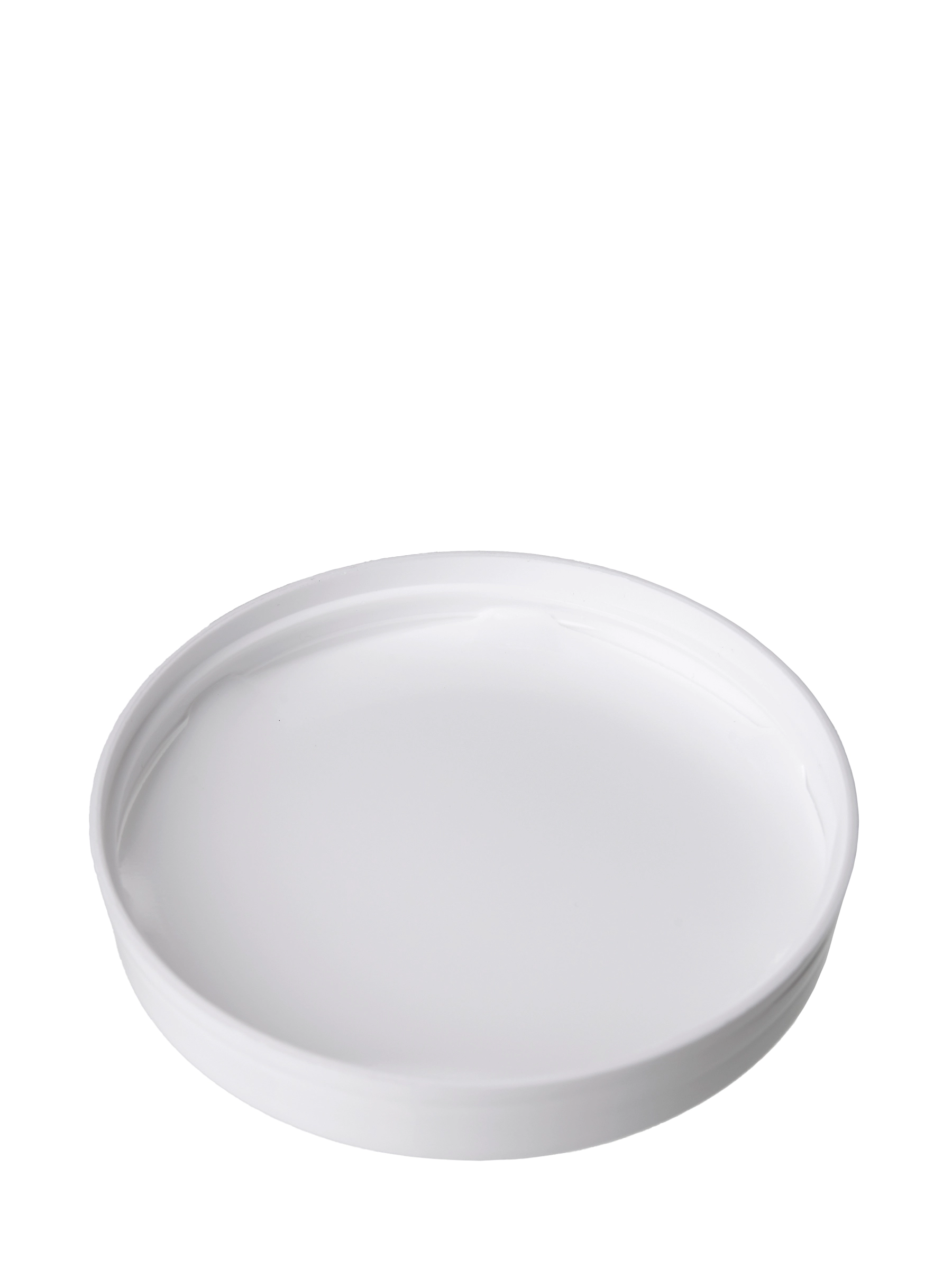 White PP Plastic 89-400 Smooth Skirt Lid – L826WHF2
