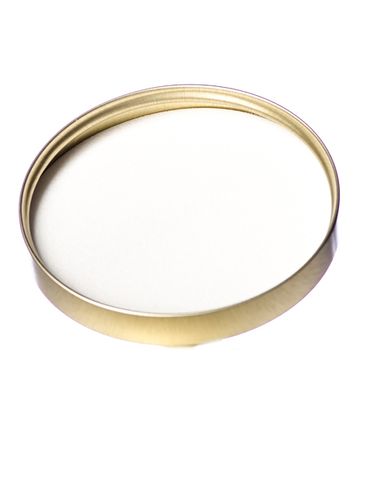 Gold metal 70-400 smooth skirt unishell lid with foam liner