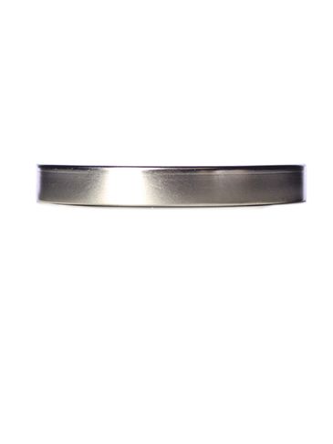 Silver metal 70-400 smooth skirt unishell lid with foam liner