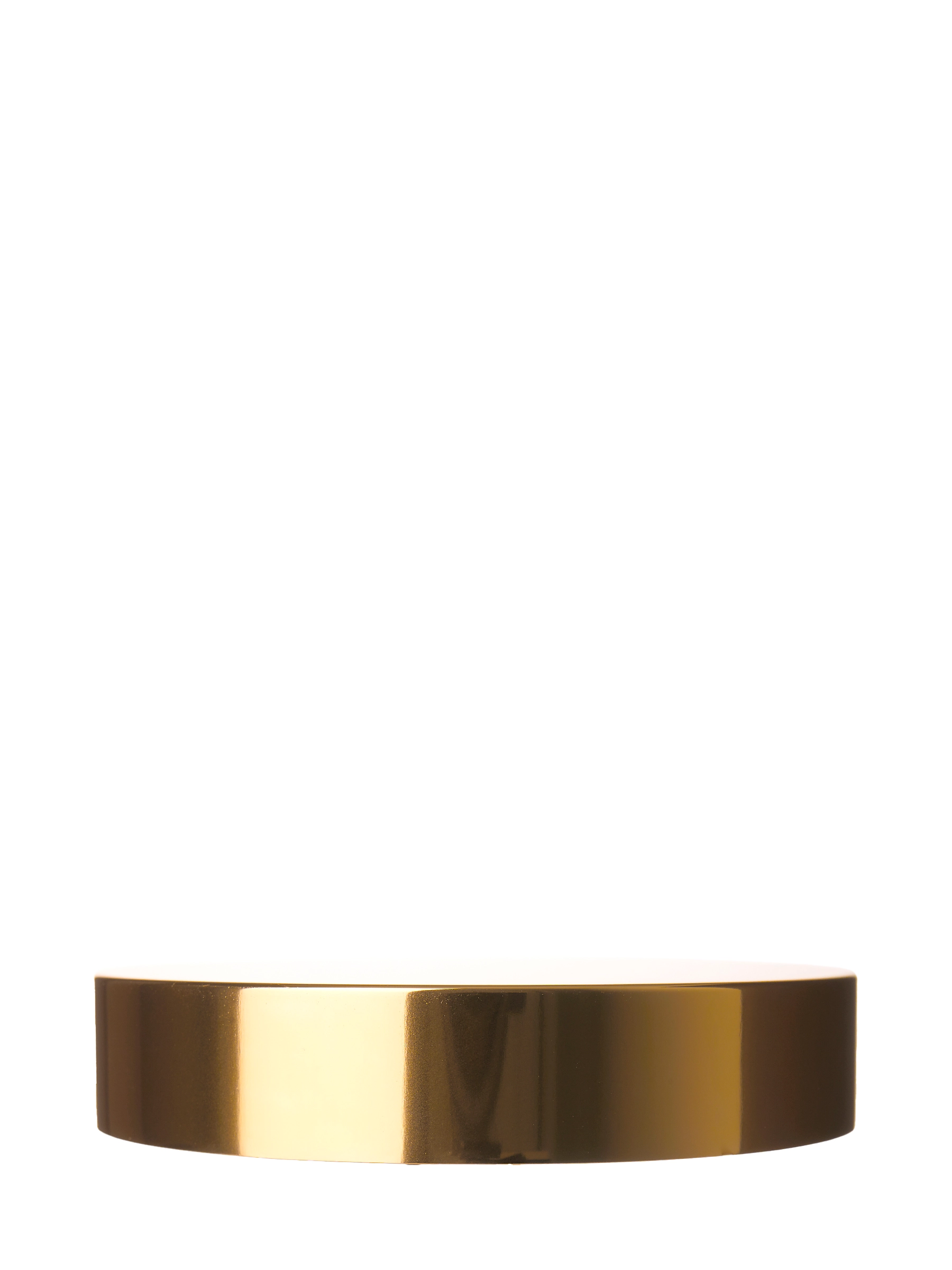 Shiny Gold Metal Overshell and PP 89-400 Smooth Skirt Lid – L846GDSF1